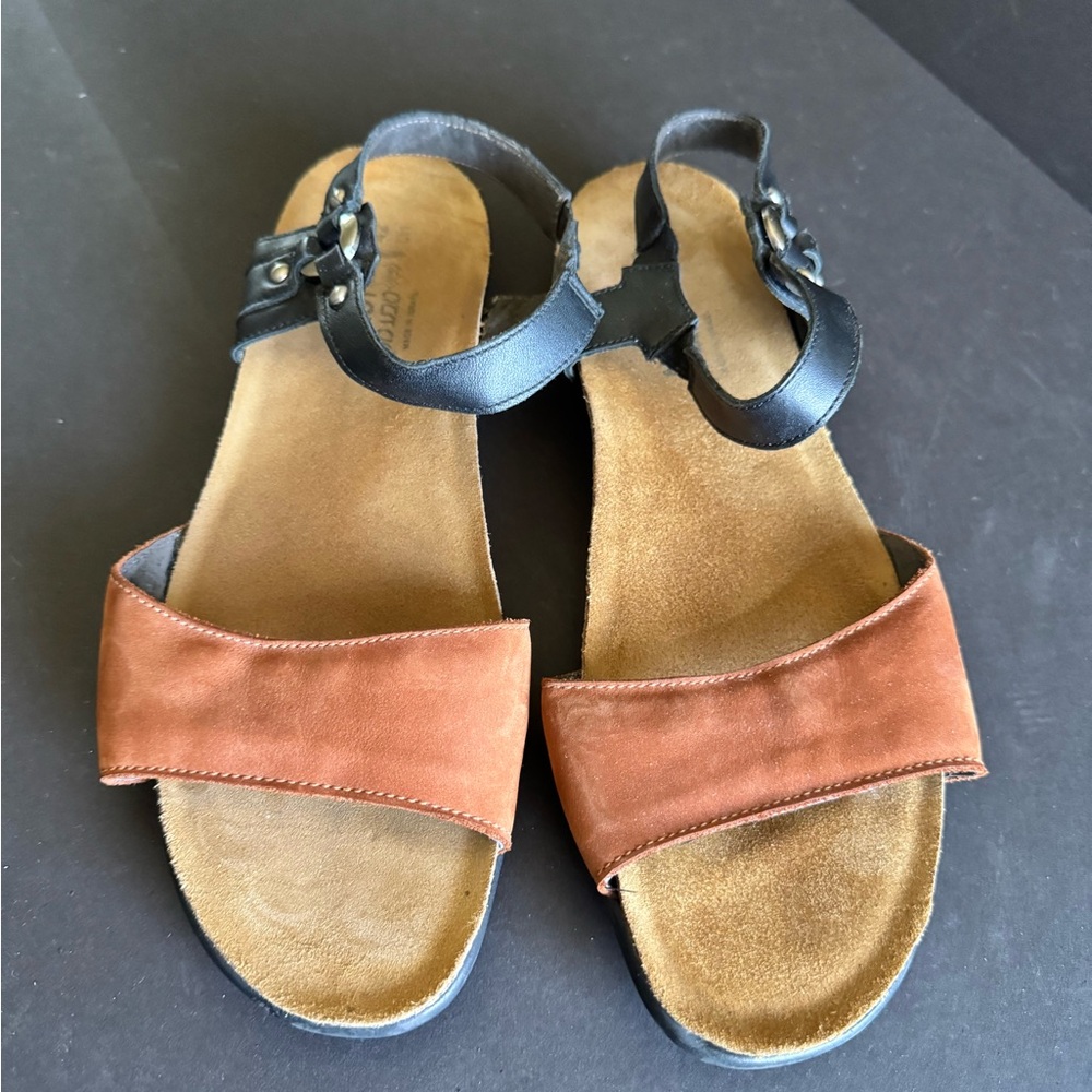 Naot Black and Brown Women's Sandals